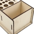 thumbnail image 3 of Masteelf Wooden PU Tool Holder Wood PU Hand Craft Tool Organizer Wooden Craft Tool Box Tool Storage Holder for Working Making Punch Tools Organization, 3 of 8