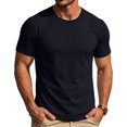 thumbnail image 6 of CCRFTGI Mens t-Shirts Short Sleeve Summer Casual Classic Fit Crewneck Breathable Shirts for Men Black XL, 6 of 6