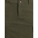 thumbnail image 5 of Falda Midi de Corderoy para Mujeres Inspire Chic, Cintura Alta, Espalda Elástica, Color Verde Militar, 5 of 6