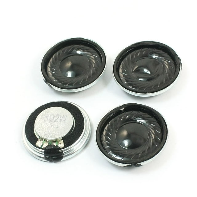 4 Pcs 2W 8 Ohm 23mm Dia Round Metal Shell Internal Magnet Speaker Loudspeaker