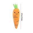 thumbnail image 2 of Cute Fruit & Vegetable Plush Squeaky Toy For Pet, Soft Sound Toy With Adorable Cartoon Shape,Pet Toys for Self Play,Gifts for Pets and Pet Lovers(Orange), 2 of 5