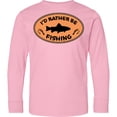 thumbnail image 3 of Inktastic I'd Rather Be Fishing Long Sleeve Youth T-Shirt, 3 of 5