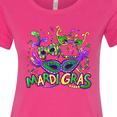 thumbnail image 4 of Inktastic Mardi Gras Masks and Beads Women's T-Shirt, 4 of 5