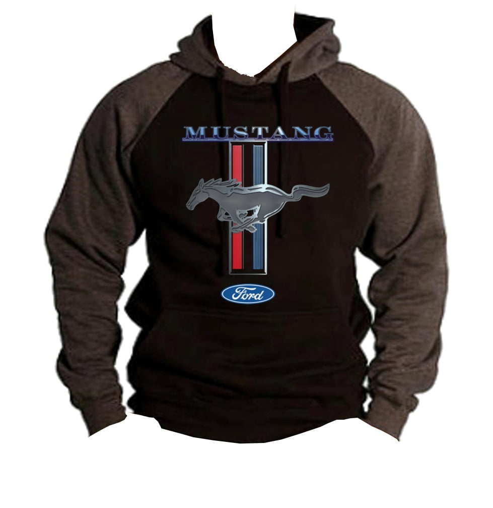 JH DESIGN GROUP Mens Ford Mustang Pullover Hoodie a Logo Sweatshirt