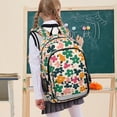 thumbnail image 7 of FORMRS Unisex School Backpack 17" Student Travel Bag with Laptop Compartment, Floral Blooms, 7 of 7