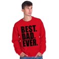 thumbnail image 5 of Cool Father's Day Best Dad Ever Men's Crewneck Sweatshirt Brisco Brands L, 5 of 6