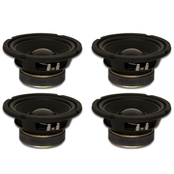 4 Goldwood Sound GW-6028 Rubber Surround 6.5" Woofers 170 Watts each 8ohm Replacement Speakers