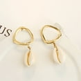 thumbnail image 2 of Summer Bohemian Seashell Pearl Stud Earrings for Beach Ocean - Elegant Earrings for Everyday Wear, 2 of 5