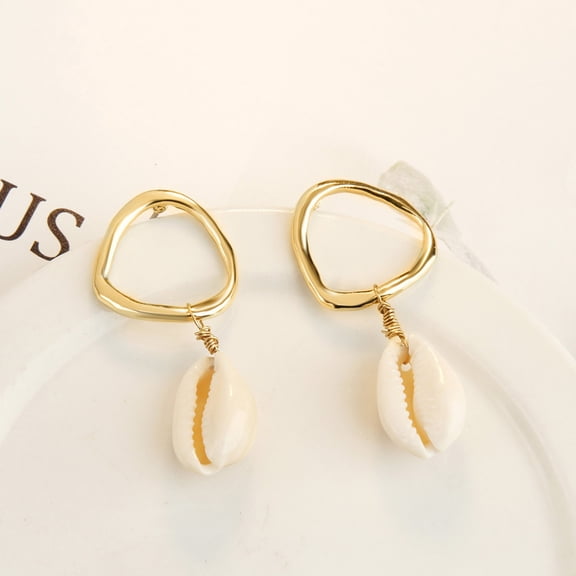 Earrings Summer Bohemia Seashell Pearl Studs for Beach Ocean Style Accessories Product Earrings 1