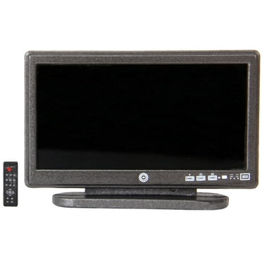 Mini Tv Dollhouse Tv Dollhouse Gift Child 8.5X5.7X0.8CM Black