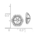 thumbnail image 2 of Real 14kt White Gold Diamond Earring Jackets; for Adults and Teens; for Women and Men, 2 of 2