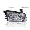 thumbnail image 3 of Spec-D Tuning Chrome Headlights + Corner Lights Compatible with 2006-2010 Dodge Charger L+R Pair Head Light Lamp Assembly, 3 of 6