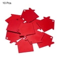 thumbnail image 3 of Unique Bargains House Shape Blank Tags Metal Stamping Tag Blank Dog ID Tags, Red Engraving Tags, 10 Pack, 3 of 7