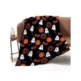 thumbnail image 5 of Halloween Decor Blanket: Soft, Primitive, Retro & Cute Design, All-Season Lightweight Warm Throw for Sofa, Bed, Camping, Travel, Gift, 5 of 13