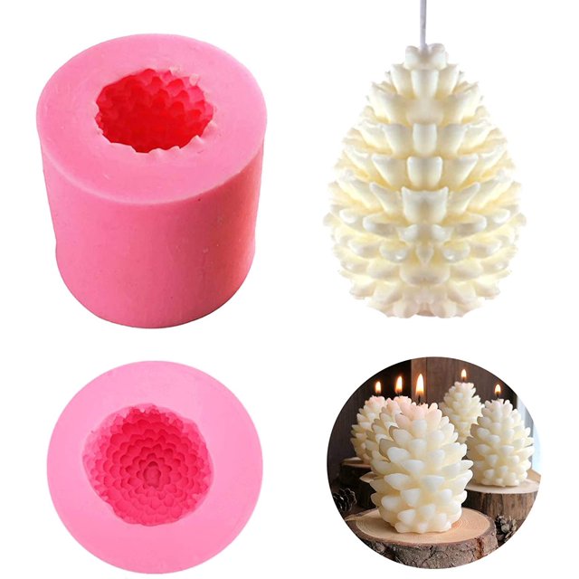 Molde para hacer velas, molde para velas de piña, molde de silicona para dulces, molde para fondant y jabón Moldes Molde para Decoración de Fiestas Bodas Baby Shower Cumpleaños Manualidades caseras co