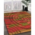 thumbnail image 3 of Ahgly Company Tapis Rectangulaire Rouge Lavable en Machine, 5 Pieds x 7 Pieds, 3 of 7
