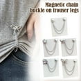 thumbnail image 5 of Multi-Function Magnetic Clothing Clip Clothes T-shirt Hem Trouser Leg Cuff Chain Clamp Fixed Clasp Pull TAB Buckle Magnetic, 5 of 9