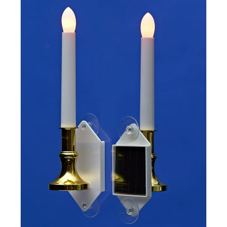 Solar Holiday Window Candles - White (Best Rated Window Candles)