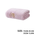 thumbnail image 3 of Home Water Absorbing Fleece Towel - Embroidered, Soft, Lint-Free, Quick Drying for Bathroom and Kitchen Use,Purple, 3 of 5