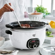 GreenLife 6qt Healthy Ceramic Nonstick Slow Cooker | White