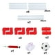 thumbnail image 3 of Portería de fútbol Portátil Macarena Kit de gol de fútbol infantil 86 CM, 3 of 8