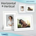 thumbnail image 3 of Icona Bay 8x10 White Picture Frames with Mat for 5x7 Photo, 6 Pack, Exclusives Collection (US Company), 3 of 7