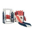 thumbnail image 6 of NBTiger Durable Child Swing Sets, ABS Red Blue, 83.90 x 71.30 x 16.00 inches, 38 lb, 6 of 6