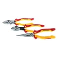 thumbnail image 2 of 3 Piece Insulated Industrial Grip Pliers & Cutters Set Wiha Tools 32968, 2 of 4