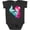 Retro Heather Smoke, variant on Inktastic Mermaid And Dolphin, Mermaid With Pink Hair Girls Baby Bodysuit