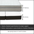 thumbnail image 4 of Continental Sleep, 12" Ultra Plush Euro Top Hybrid Mattress & 8" Split Wood Box Spring Set, Twin, 4 of 5