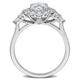 thumbnail image 6 of Created Forever Women's 2 1/4ct TW Lab Grown Diamond Sterling Silver Halo Engagement Ring, 6 of 10