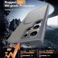 thumbnail image 2 of TORRAS Compatible For Samsung Galaxy S24 Ultra Case Compatible with MagSafe Rotating Kickstand PC+TPU Phone Cover, 2 of 4