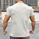 thumbnail image 5 of Hombres Pantalones Cortos Casual Manga Corta Cuello Redondo Carta Impresa Deporte Camiseta, Top de Algodón de Fitness para Hombres, 5 of 8