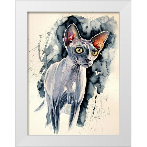 Kovacs, Anna Brigite 12x14 White Modern Wood Framed Museum Art Print Titled - Cat