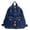 Dark Blue, variant on PRIYAL Denim Backpack for Women Vintage Y2K Grunge Style Lightweight Canvas Rucksack Purse Daypack Aesthetic Cute Travel Jeans Bag