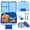 Blue, variant on Bento Lunch Box Set for Kids with 9.5oz Soup Thermo Leak-Proof Lunch Food Container with Insulated Hot Food Jar for Kid Toddler Girls Boys Teens to School,Travel