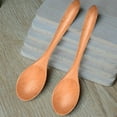 thumbnail image 7 of OPDBN Wooden Spoons Set Long Handle Natural Wood Table Spoons For Eating Mixing M3, 7 of 7
