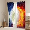 thumbnail image 3 of Homewish Gamer Volleyball Boy Black Out Curtains,Sport Theme Curtains Pack of 2 (42x63 Each),Abstract Lightning Bedroom Curtains,Super Cozy Room Decor, 3 of 6