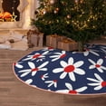 thumbnail image 5 of Rateoe Daisy Flowers Pattern Christmas Tree Skirt with Ties , Christmas Tree Decorations, Farmhouse Christmas Decor Xmas Holiday Decorations-30", 5 of 6