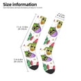 thumbnail image 3 of Bingfone Compression Socks for Women and Men Long Socks for Running Athletic Cycling Nurse-Cactus And Insects, 3 of 8