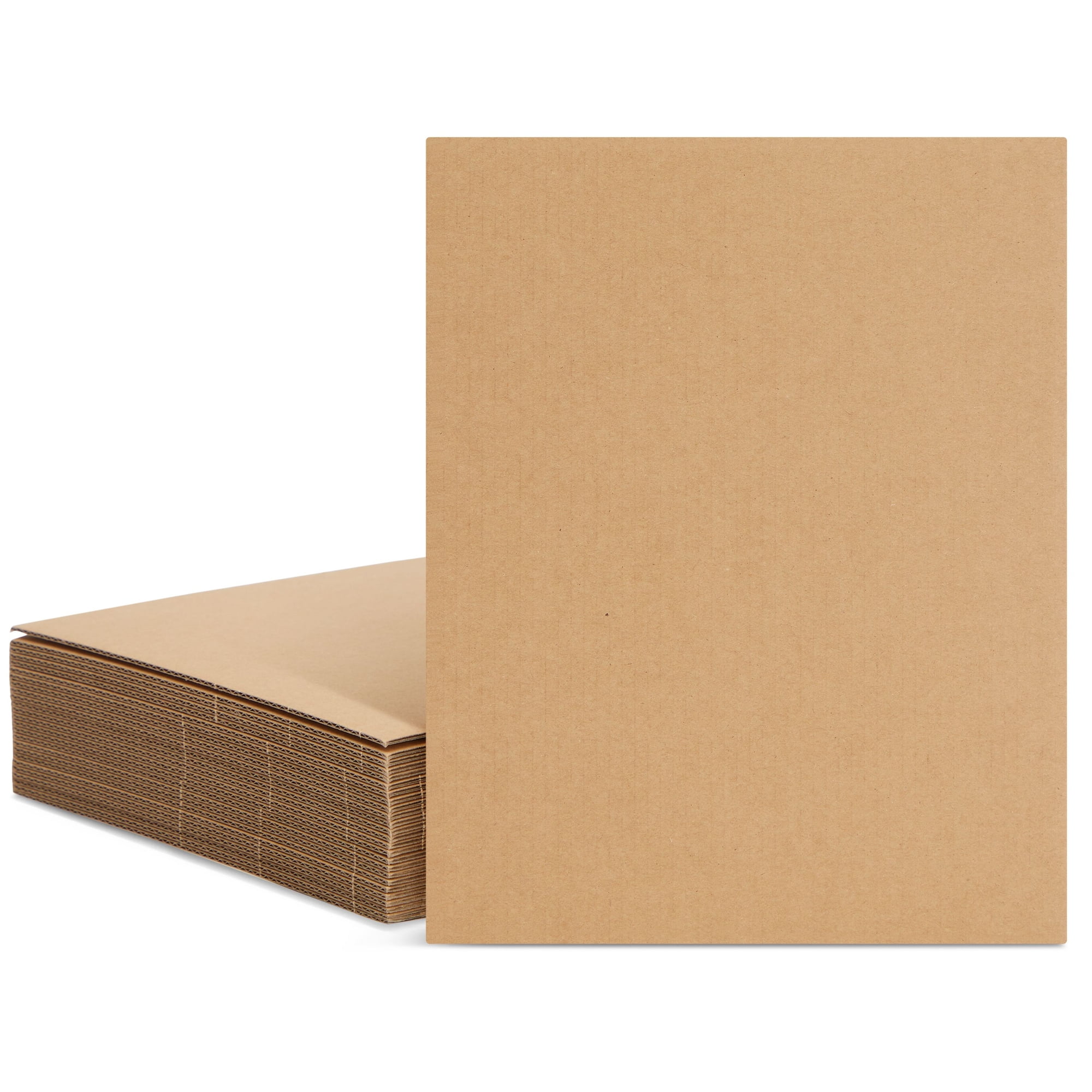 300 Pack Corrugated Cardboard Sheets - 3.5x4.5 Inches, 2mm Thick, For Packaging & Crafts