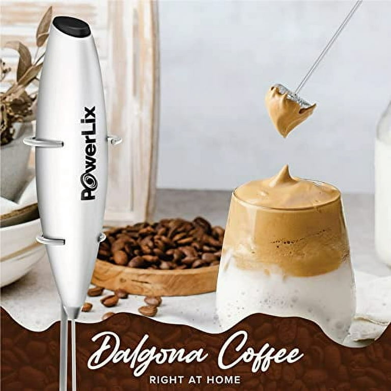  Milk Frother Handheld for Coffee, Electric Whisk Drink Mixer  for Lattes, Milk Foamer, Mini Blender Foam Maker for Lattes, Cappuccino,  Hot Chocolate: Home & Kitchen