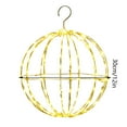 Christmas LED Light Balls, Hanging Tree Globe Light Fold Flat Metal