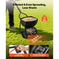 thumbnail image 2 of Walk-Behind Broadcast Spreader with 9.8ft Spreading Width, 15lbs Hopper, Adjustable Flow Control, 10-Inch All-Terrain Tires, Push Lawn Spreader for Fertilizer and Seed, Home Garden Use, 2 of 8