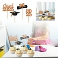 thumbnail image 3 of SXcggal 2025 Graduation Party Decorations Card Slot Inserts For Cupcake Toppers Paper Graduation Design Cake Decorations For Party Supplies And Celebrations Practical Basic Card Slot For Garden, 3 of 7