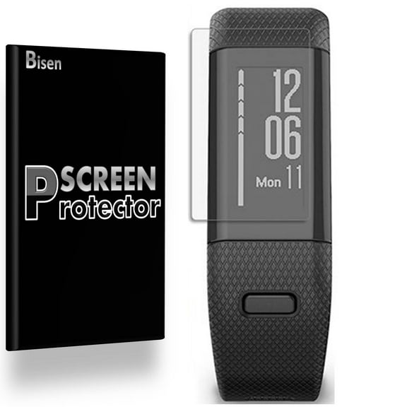 Garmin Vivosmart HR  / Garmin Vivosmart HR Plus [3-Pack BISEN] Ultra Clear [Full Cover] Screen Protector, Anti-Scratch, Anti-Shock