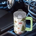 thumbnail image 5 of 30oz Christmas Ornaments Tumbler with Lid and Straw, Stainless Steel Cup with Handle Snowman Travel Coffee Mug, Christmas Gifts, 5 of 5