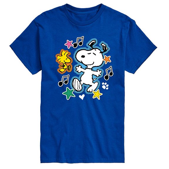 Men's Peanuts Snoopy Woodstock Graphic Tee