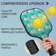 thumbnail image 2 of Pickleball Paddles Set Of 2, Fiberglass Surface, Elegant Geometric Print, 4 Balls & Bag, 2 of 5