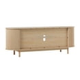 thumbnail image 5 of Walker Edison Modern Reeded 60” TV Stand with Open Storage - Coastal Oak, 5 of 21
